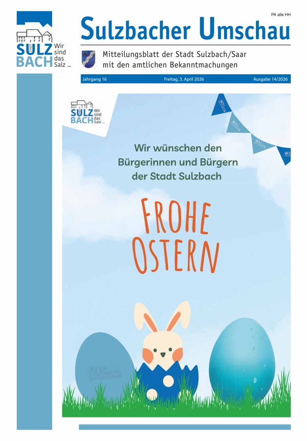 Sulzbacher Umschau Titelblatt 14/2026