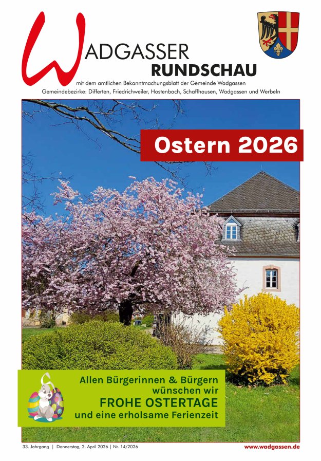 Wadgasser Rundschau Titelblatt 14/2026