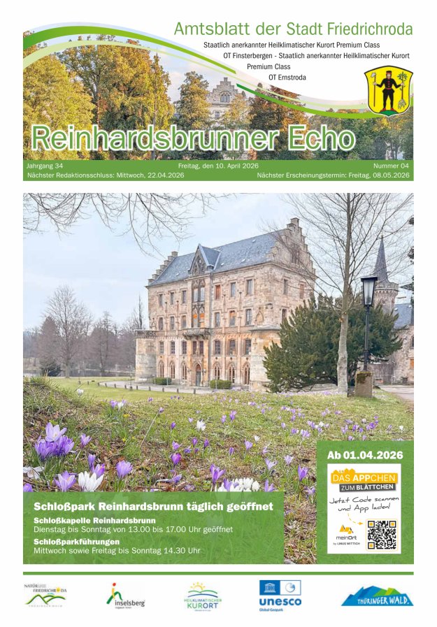 Reinhardsbrunner Echo Titelblatt 04/2026
