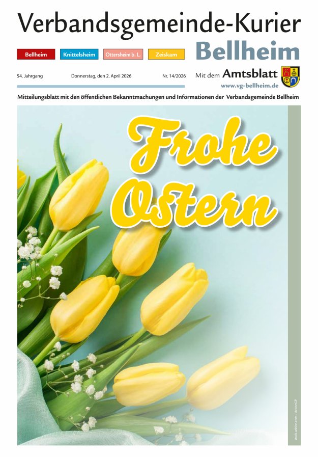 Verbandsgemeinde-Kurier Bellheim Titelblatt 14/2026
