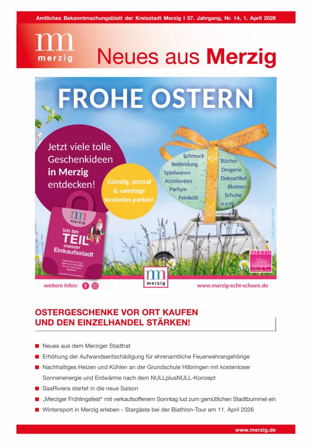 Neues aus Merzig Titelblatt 14/2026