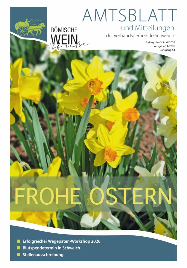 Amtsblatt VG Schweich Titelblatt 14/2026