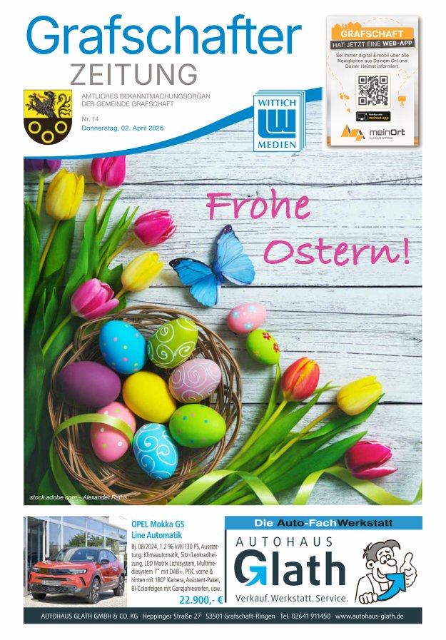 Grafschafter Zeitung Titelblatt 14/2026