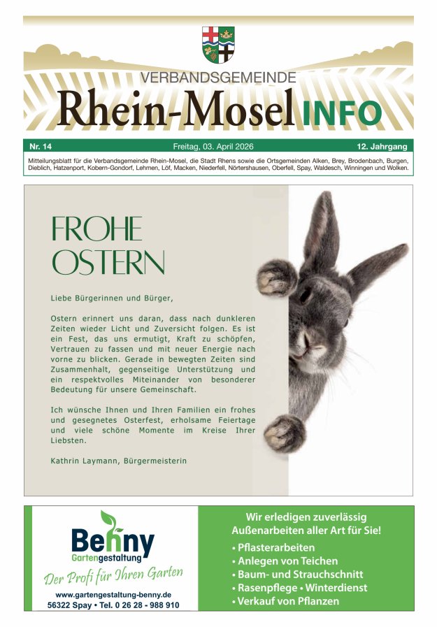 Rhein-Mosel Info Titelblatt 14/2026