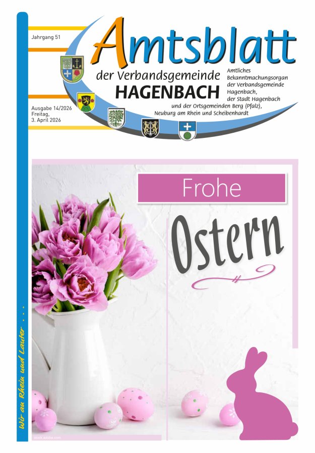Amtsblatt der VG Hagenbach Titelblatt 14/2026