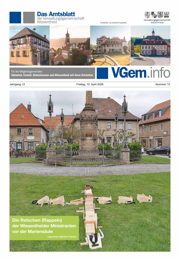 Wiesentheid Titelblatt 15/2026