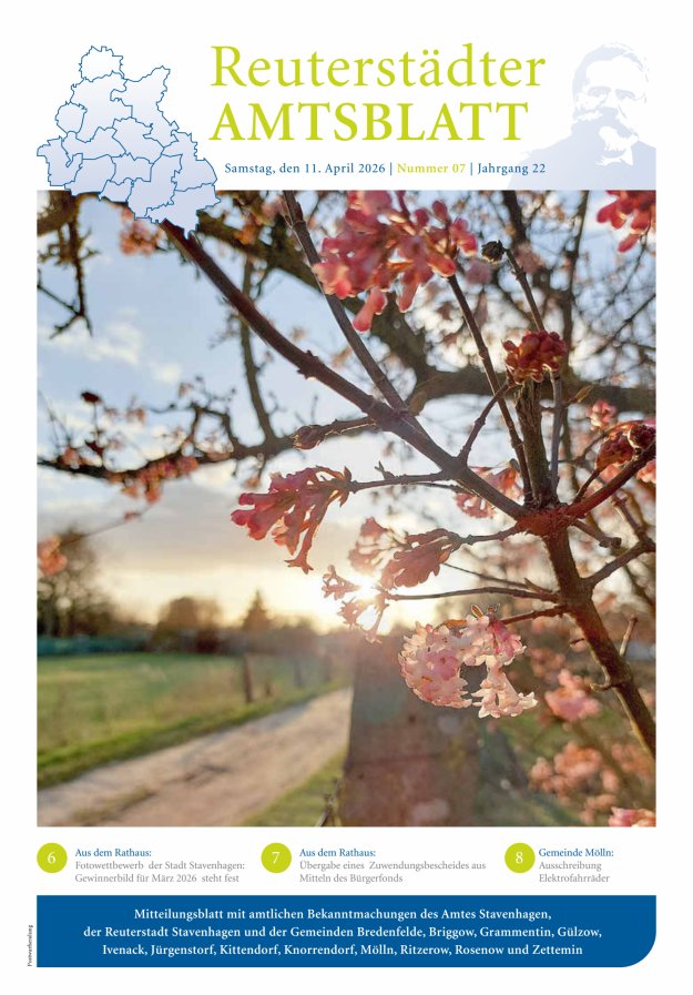 Reuterstädter Amtsblatt Titelblatt 07/2026