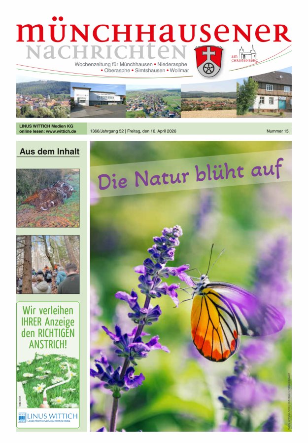 Münchhausener Nachrichten Titelblatt 15/2026