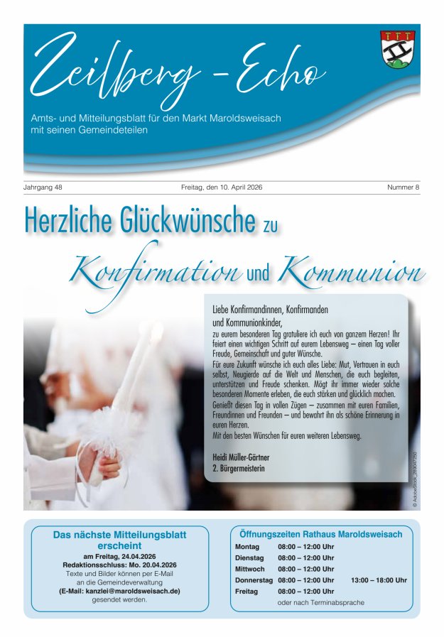 Zeilberg-Echo Titelblatt 08/2026