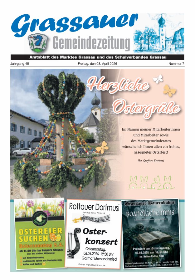 Grassauer Gemeindezeitung Titelblatt 07/2026