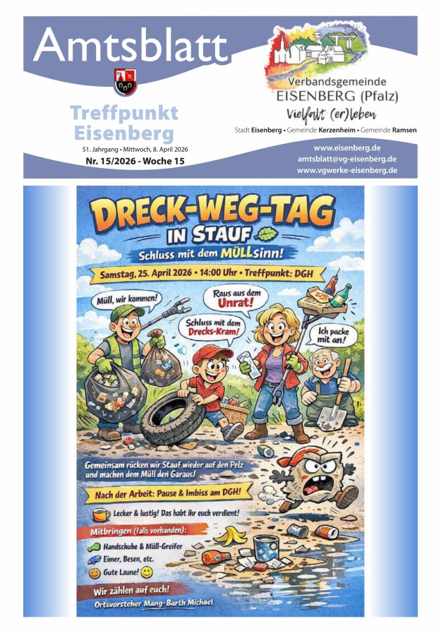 Treffpunkt Eisenberg Titelblatt 15/2026