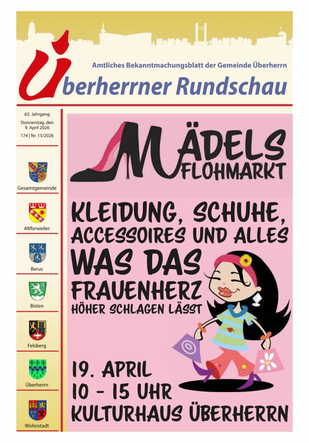 Überherrner Rundschau Titelblatt 15/2026