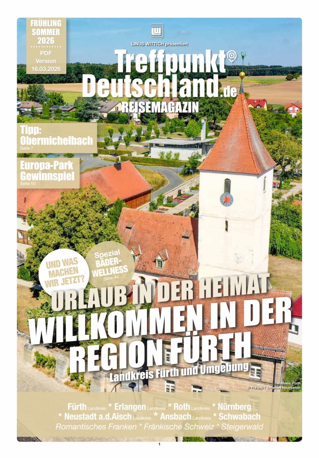 TreffpunktDeutschland Region Fürth Reisemagazin Titelblatt 07/2026