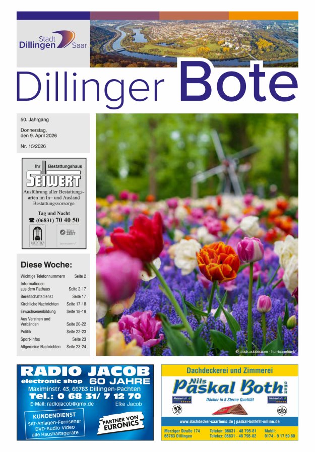 Dillinger Bote Titelblatt 15/2026