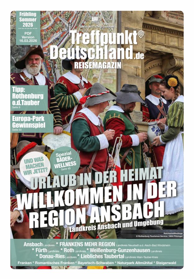 TreffpunktDeutschland Region Ansbach Reisemagazin Titelblatt 07/2026