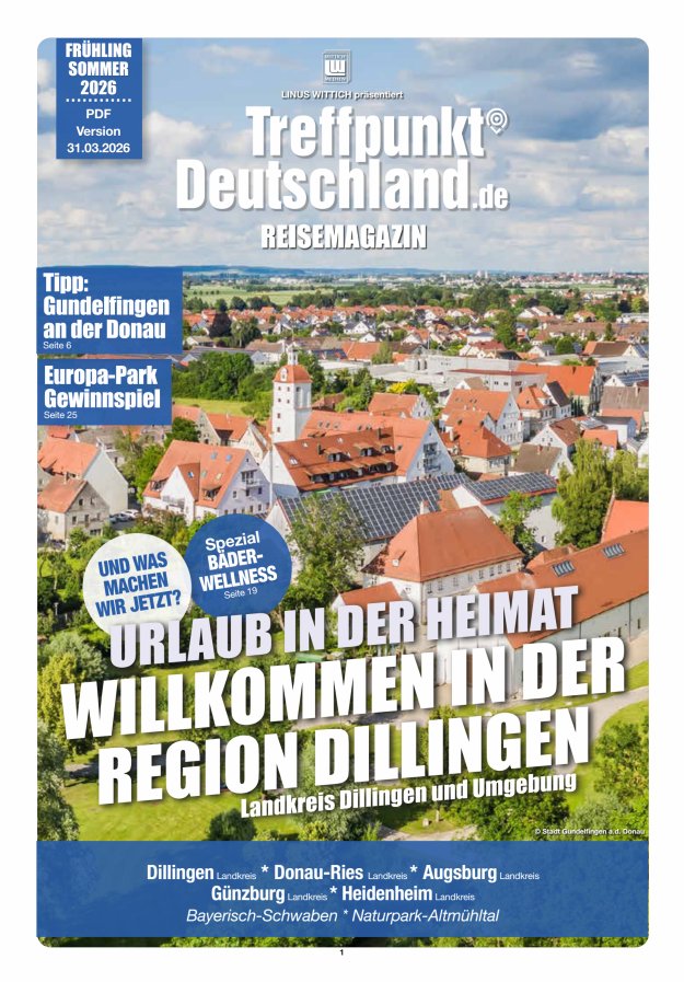 TreffpunktDeutschland Region Dillingen Reisemagazin Titelblatt 05/2026