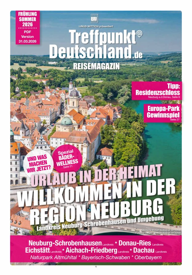 TreffpunktDeutschland Region Neuburg Reisemagazin Titelblatt 05/2026