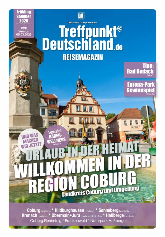 TreffpunktDeutschland Region Coburg Reisemagazin Titelblatt 07/2026