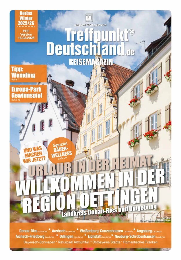 TreffpunktDeutschland Region Oettingen Reisemagazin Titelblatt 07/2026