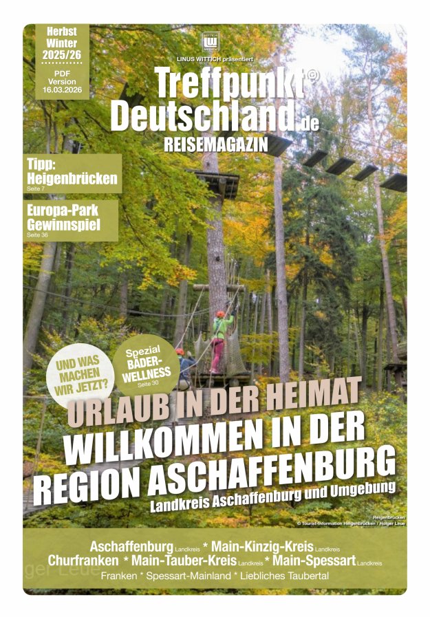TreffpunktDeutschland Region Aschaffenburg Reisemagazin Titelblatt 07/2026