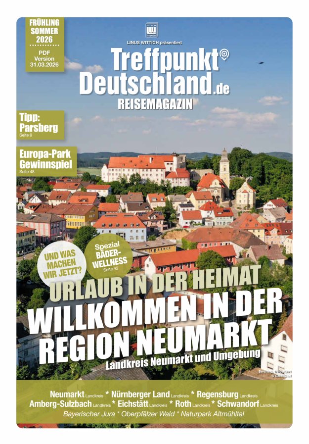 TreffpunktDeutschland Region Neumarkt Reisemagazin Titelblatt 07/2026