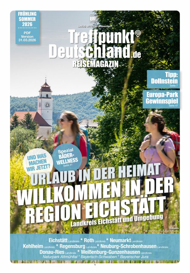 TreffpunktDeutschland Region Eichstätt Reisemagazin Titelblatt 07/2026