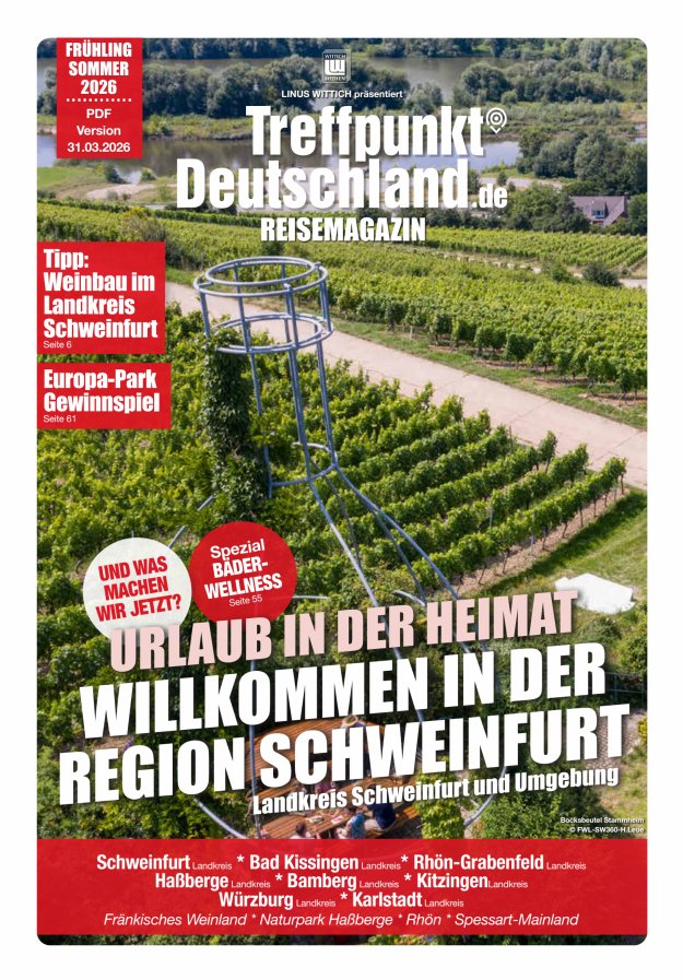 TreffpunktDeutschland Region Schweinfurt Reisemagazin Titelblatt 07/2026