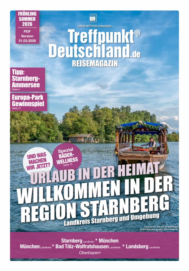 TreffpunktDeutschland Region Starnberg Reisemagazin Titelblatt 06/2026