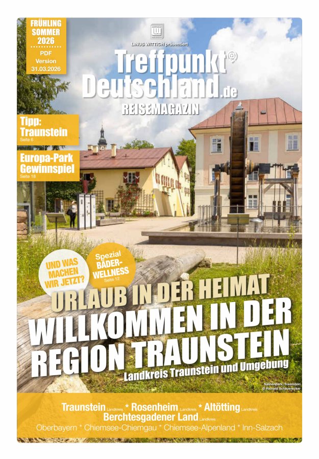 TreffpunktDeutschland Region Traunstein Reisemagazin Titelblatt 05/2026