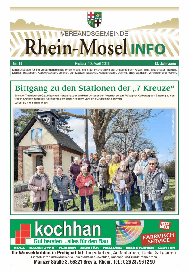 Rhein-Mosel Info Titelblatt 15/2026