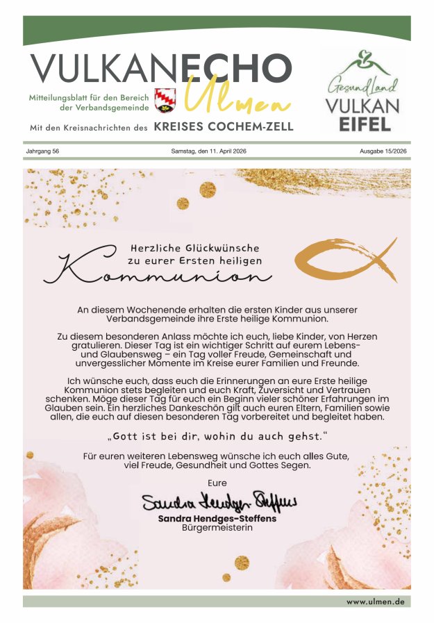 Vulkan Echo VG Ulmen Titelblatt 15/2026