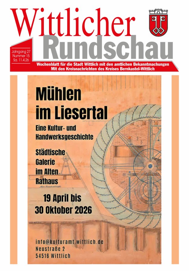 Wittlicher Rundschau Titelblatt 15/2026