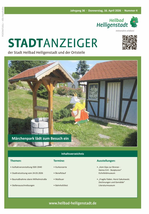 Heiligenstadt Anzeiger Titelblatt 04/2026