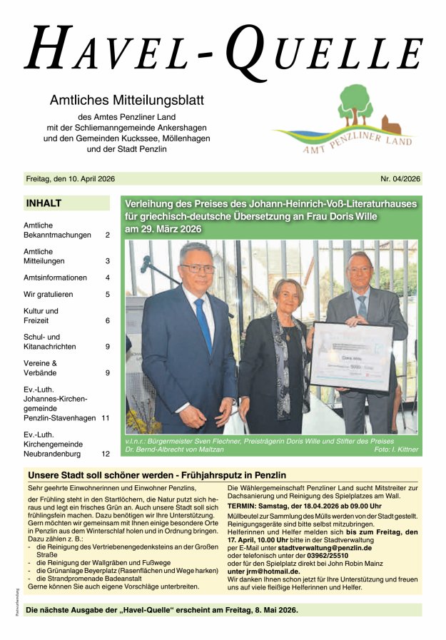 Havel-Quelle Titelblatt 04/2026