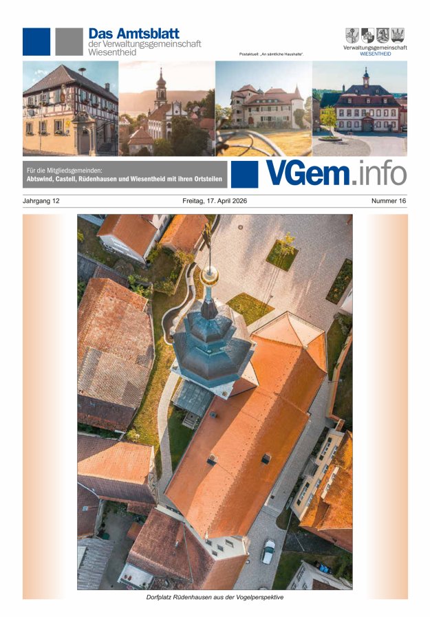 Wiesentheid Titelblatt 16/2026