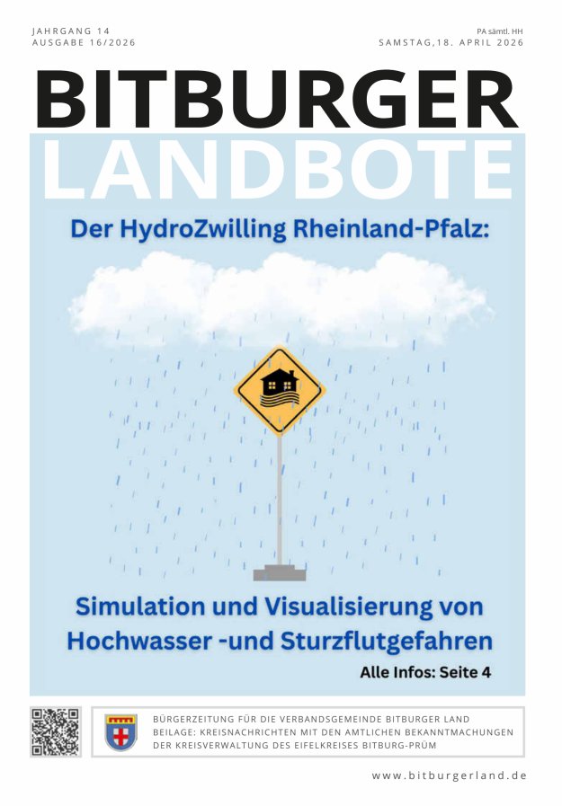 Bitburger Landbote Titelblatt 16/2026