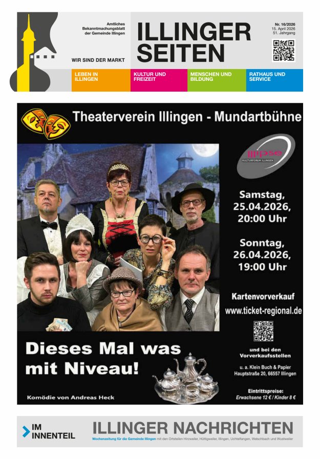 Illinger Seiten Titelblatt 16/2026