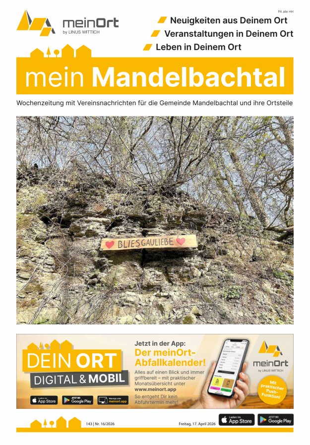 mein Mandelbachtal Titelblatt 16/2026