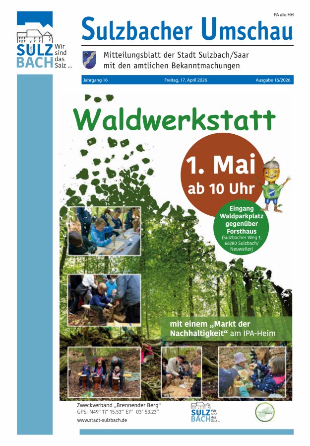 Sulzbacher Umschau Titelblatt 16/2026