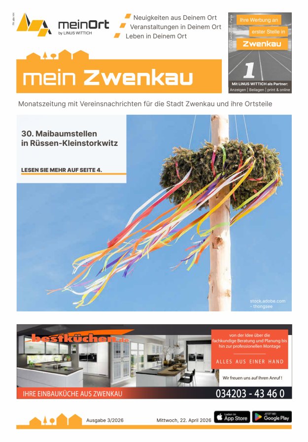 Mitteilungsblatt Zwenkau Titelblatt 03/2026