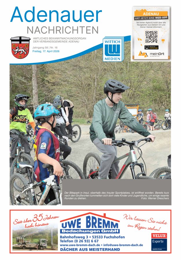 Adenauer Nachrichten Titelblatt 16/2026