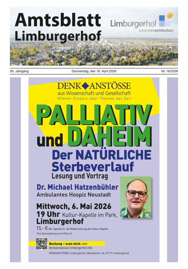 Amtsblatt Limburgerhof Titelblatt 16/2026