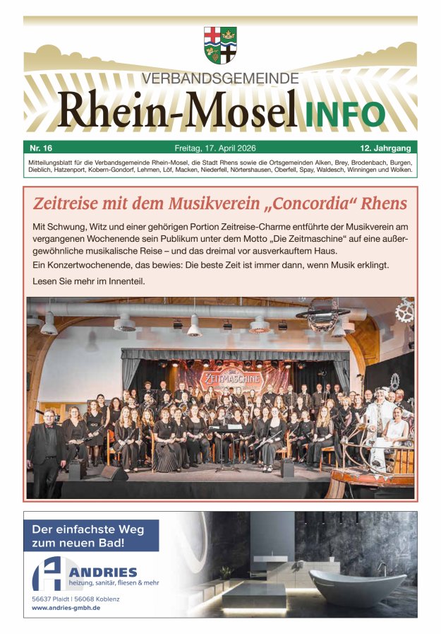 Rhein-Mosel Info Titelblatt 16/2026