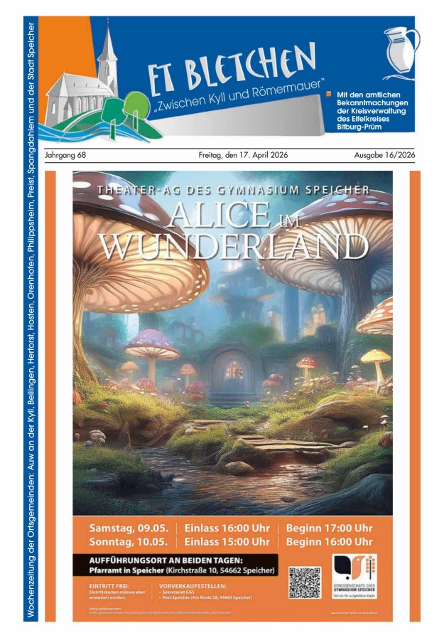 Et Bletchen VG Speicher Titelblatt 16/2026