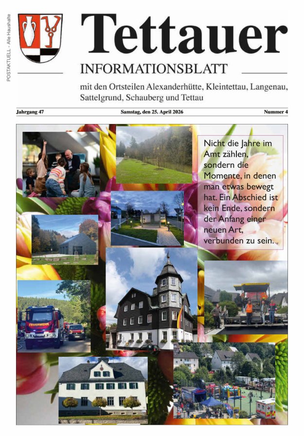 Tettauer Informationsblatt Titelblatt 04/2026