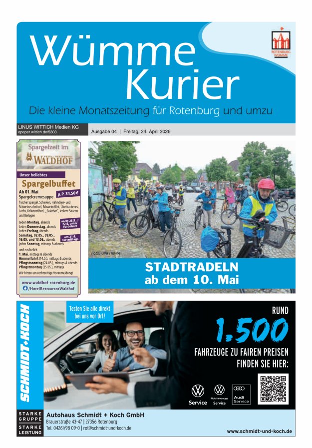 Wümme Kurier Titelblatt 04/2026