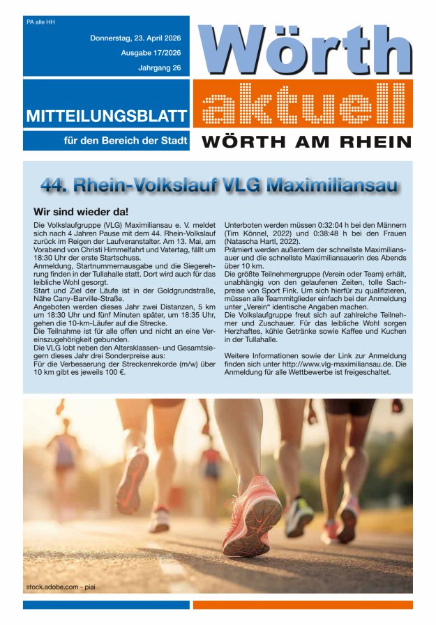 Wörth aktuell Titelblatt 17/2026