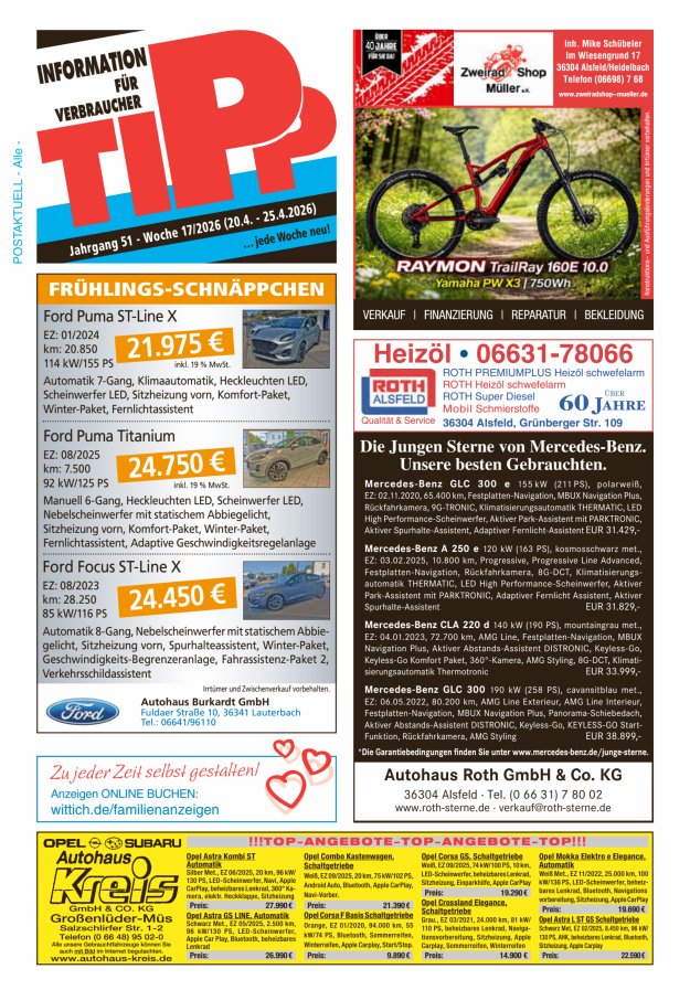 Tipp Vogelsberg Titelblatt 17/2026