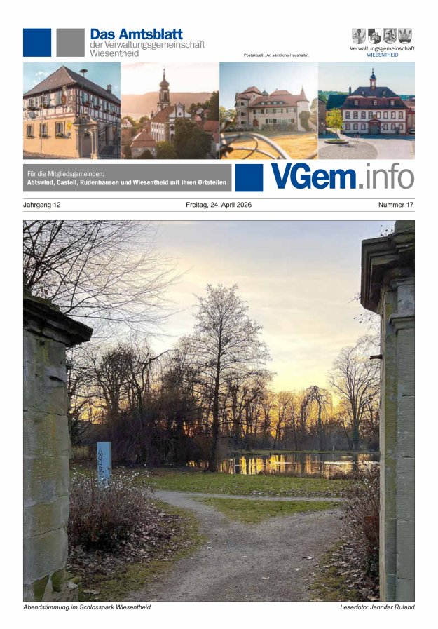 Wiesentheid Titelblatt 17/2026