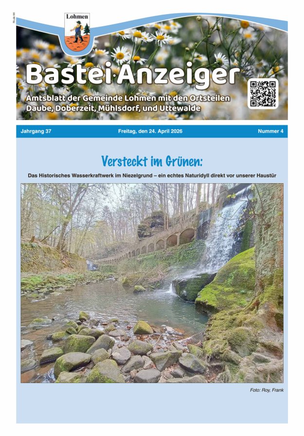 Bastei-Anzeiger - Amtsblatt der Gemeinde Lohmen mit den Ortsteilen Titelblatt 04/2026